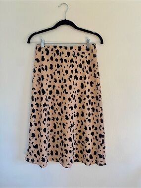 NWT Socialite Khaki & Black Leopard Print Skirt – Nordstrom – Size S